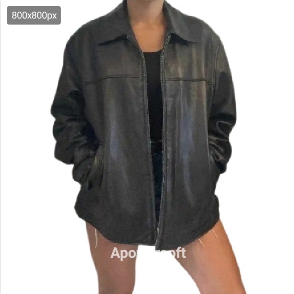 Vintage Y2K Wilson leather motorcycle Jacket